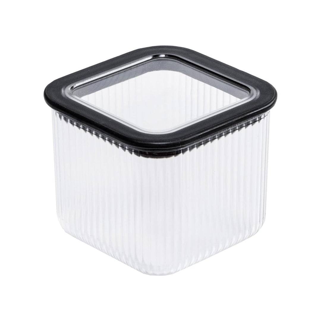 Branq kitchen container, for food, 0.7 l, transparent with black seal, Neroli