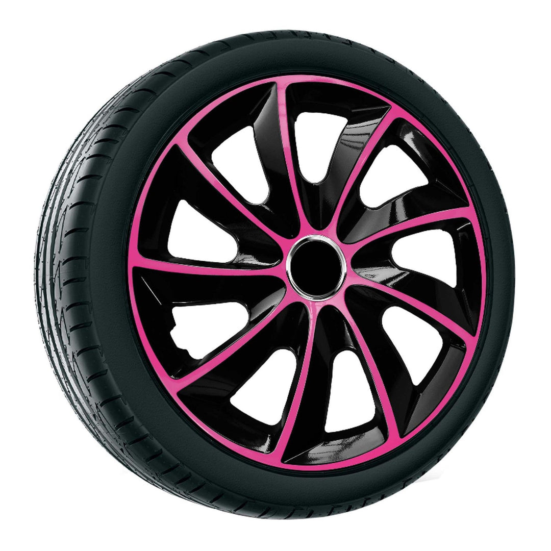 Universal hubcap 15'' NRM Stig Extra pink and black 1 piece