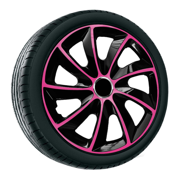 Universal hubcap 15'' NRM Stig Extra pink and black 1 piece