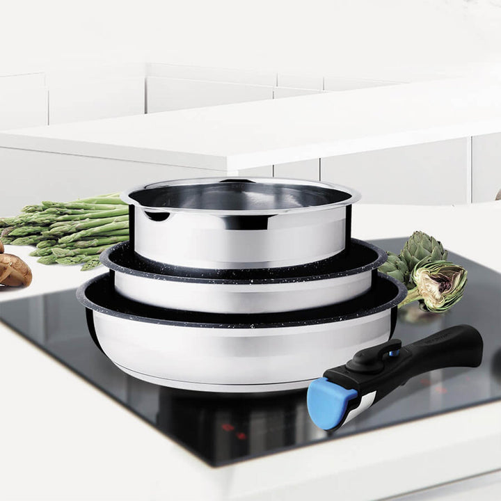 Maestro set, 2 pans, saucepan, detachable handle, MR-3529-4