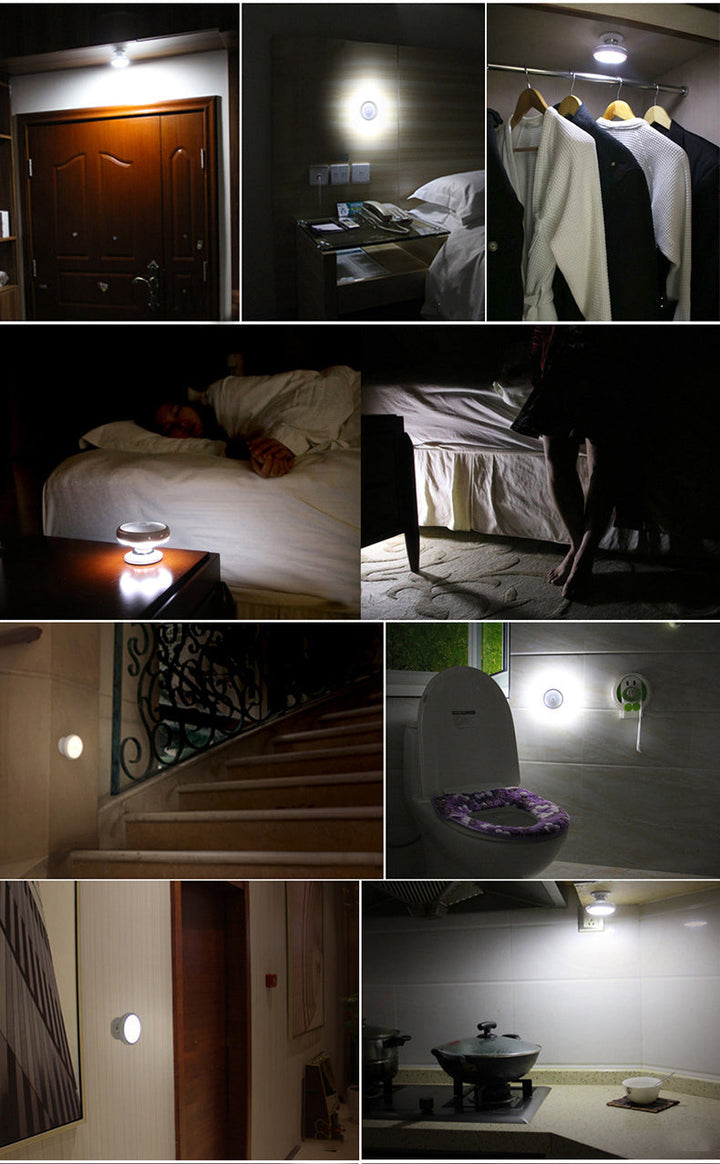 Maclean motion sensor LED lamp, magnet, back light, light modes: continuous, PIR sensor, 3xAA, MCE223, 2 pieces