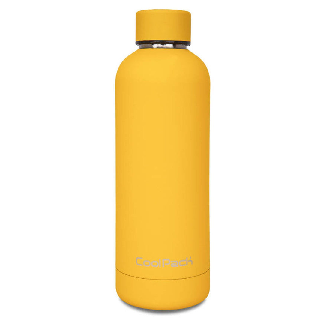 Coolpack thermal bottle, 500ml, insulated, stainless steel, yellow, Bonet Z23005