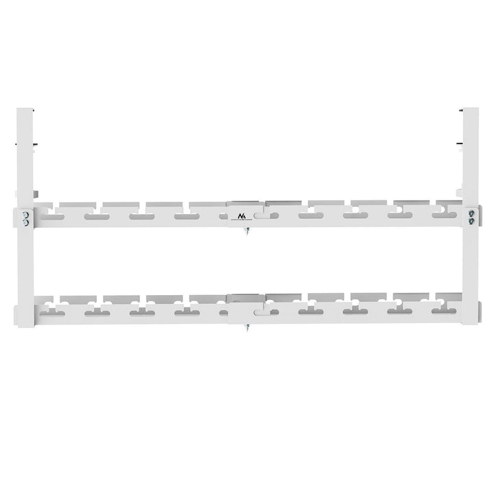 Maclean under-desk cable organizer, max. load 5kg, max. 728mm, 2 levels, white, MC-102 W