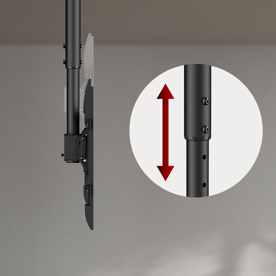 Maclean ceiling mount for TV, max load 60kg, 43-86", max VESA 600x400, MC-112 B