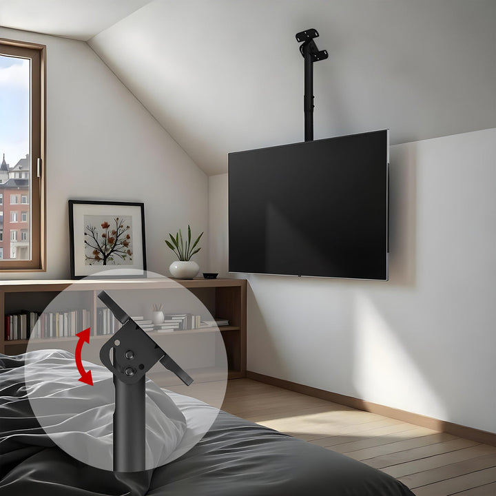 Maclean ceiling mount for TV, max load 60kg, 43-86", max VESA 600x400, MC-112 B