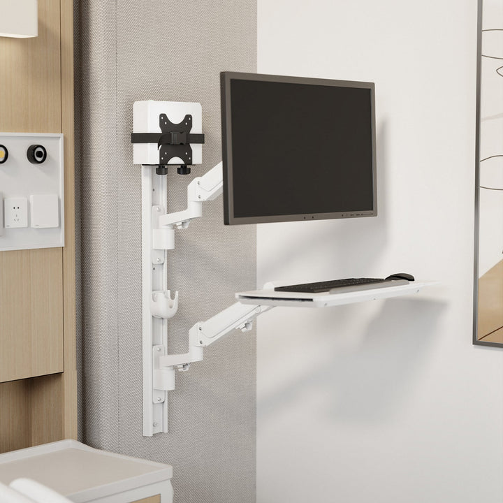 Maclean mini computer mount, 17-70mm range, VESA compatible, max load 5kg, black, MC-115 B