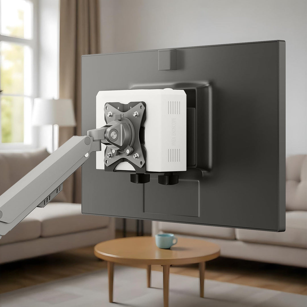Maclean mini computer mount, 17-70mm range, VESA compatible, max load 5kg, black, MC-115 B
