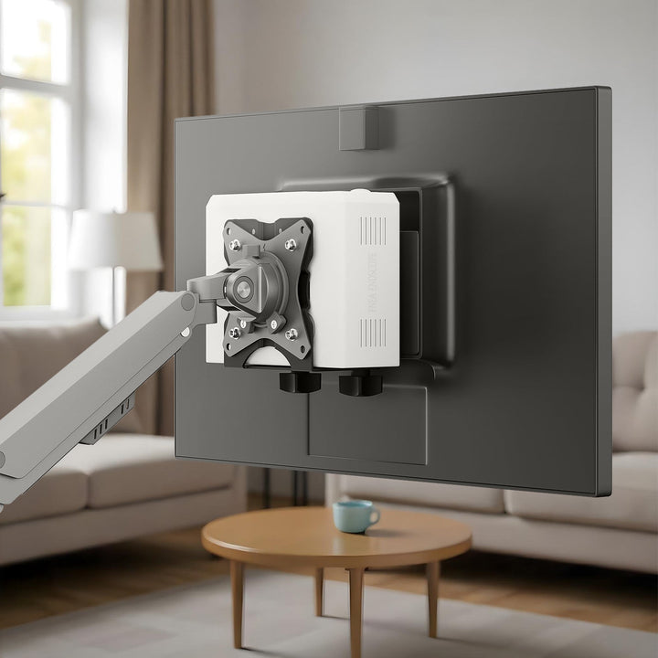 Maclean mini computer mount, 17-70mm range, VESA compatible, max load 5kg, black, MC-115 B
