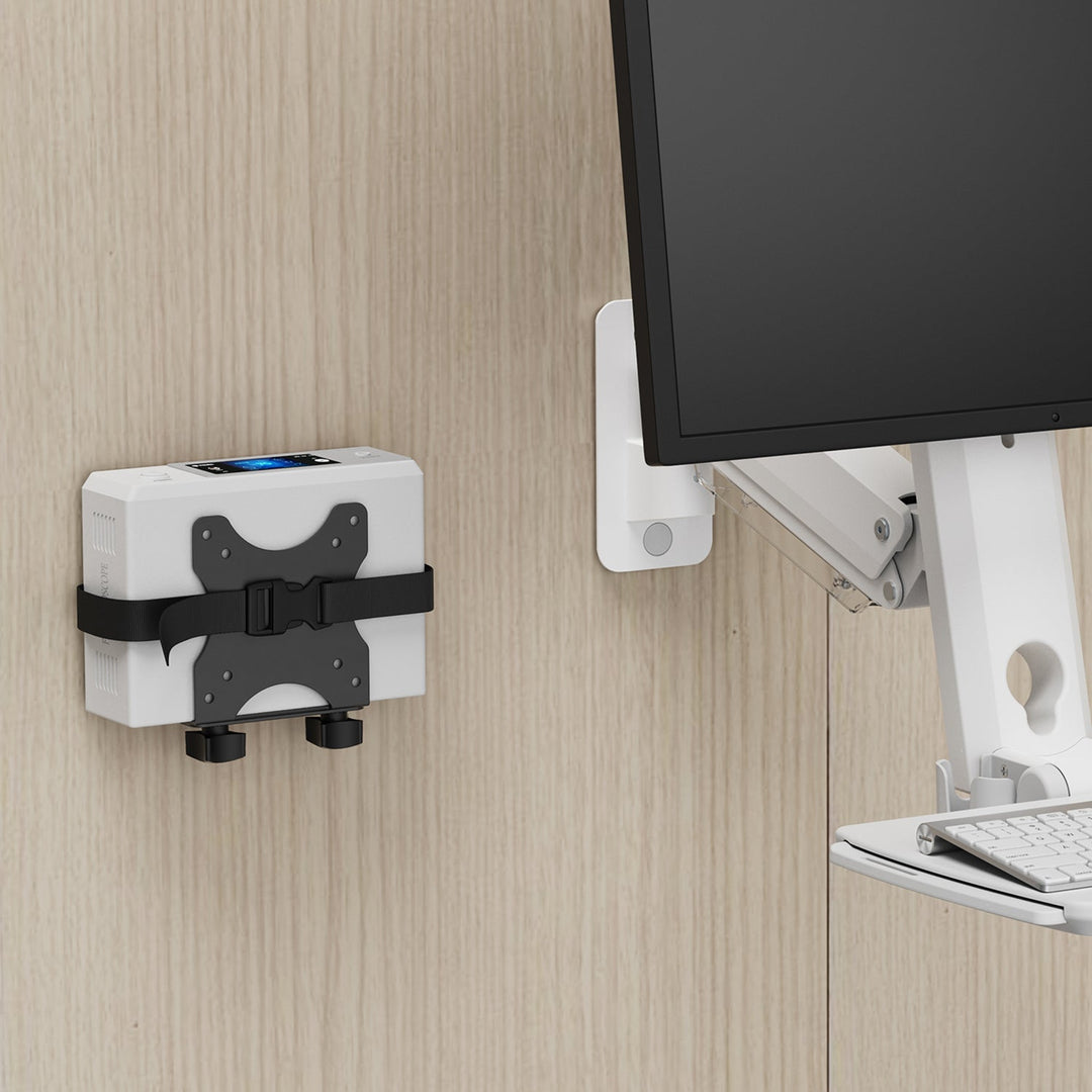 Maclean mini computer mount, 17-70mm range, VESA compatible, max load 5kg, black, MC-115 B