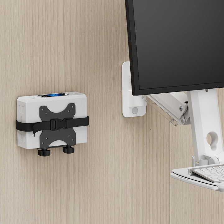 Maclean mini computer mount, 17-70mm range, VESA compatible, max load 5kg, black, MC-115 B