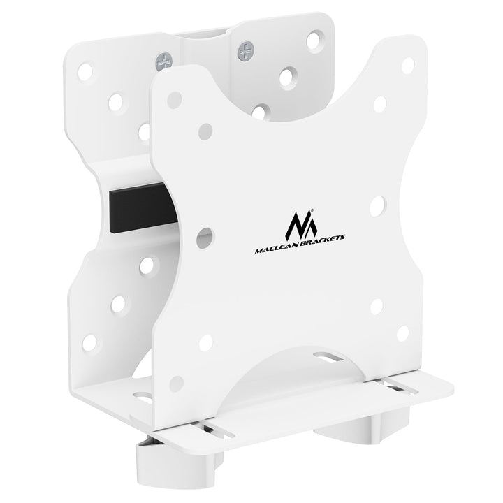 Maclean mini computer mount, 17-70mm range, VESA compatible, max load 5kg, white, MC-115 W