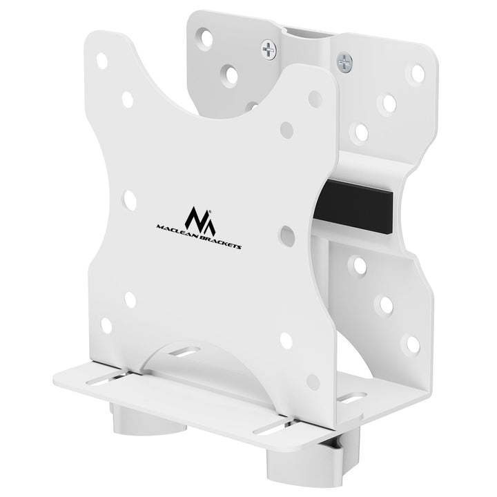 Maclean mini computer mount, 17-70mm range, VESA compatible, max load 5kg, white, MC-115 W