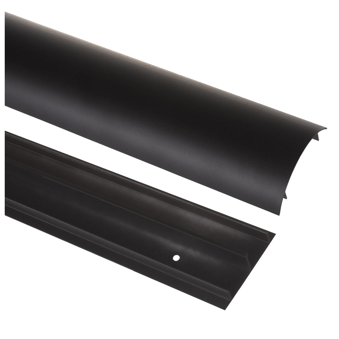 Maclean aluminum cable masking strip, 62x20x750mm, black, MC-814 B