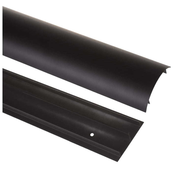 Maclean aluminum cable masking strip, 62x20x750mm, black, MC-814 B