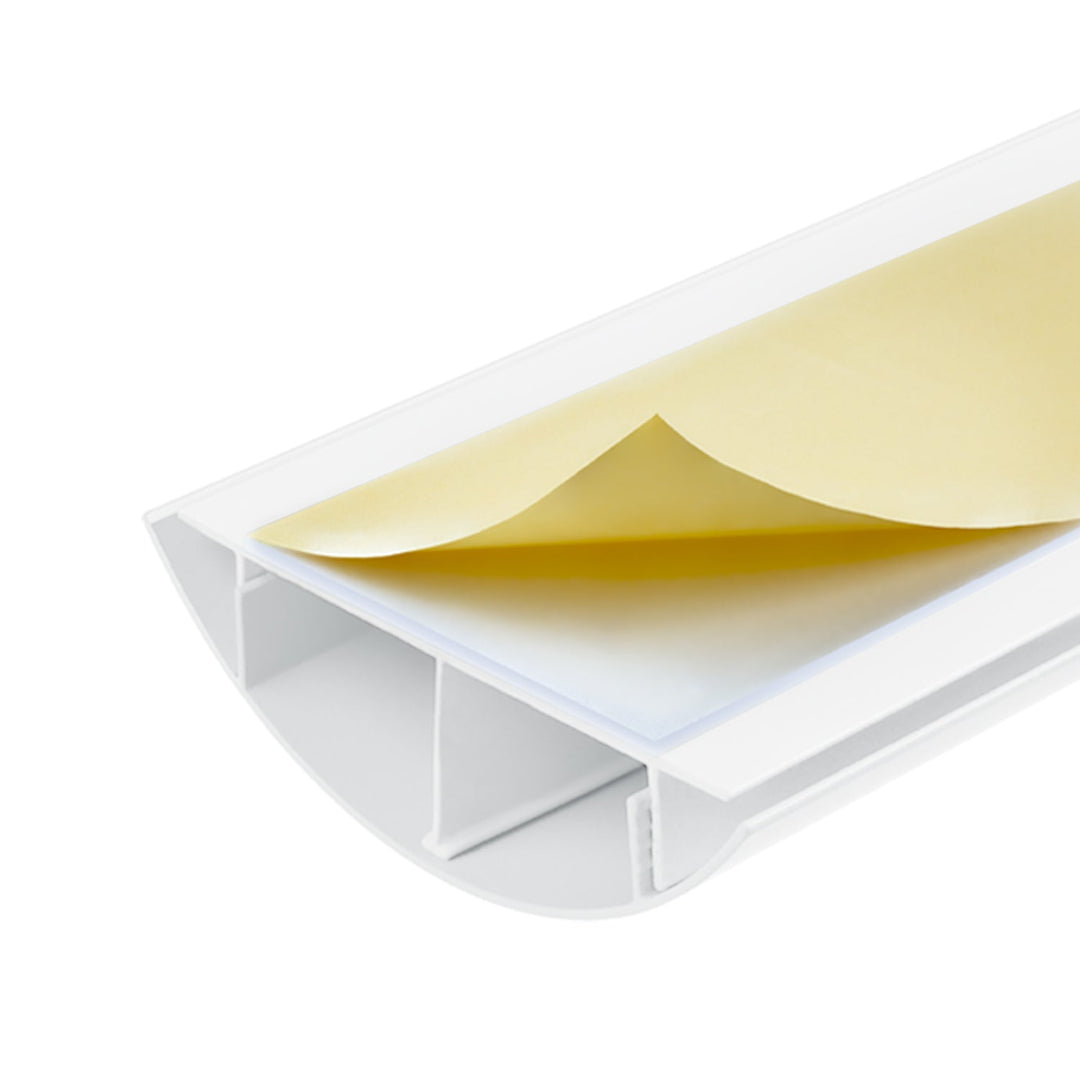 Maclean aluminum cable masking strip, 62x20x750mm, white, MC-814 W