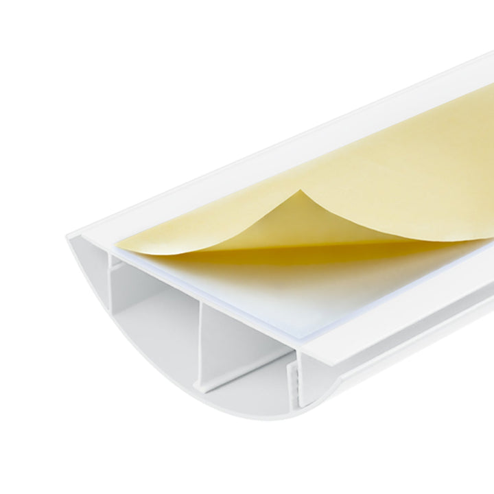 Maclean aluminum cable masking strip, 62x20x750mm, white, MC-814 W