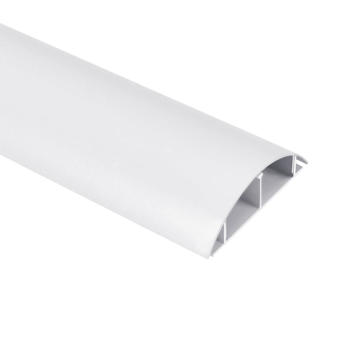 Maclean aluminum cable masking strip, 62x20x750mm, white, MC-814 W
