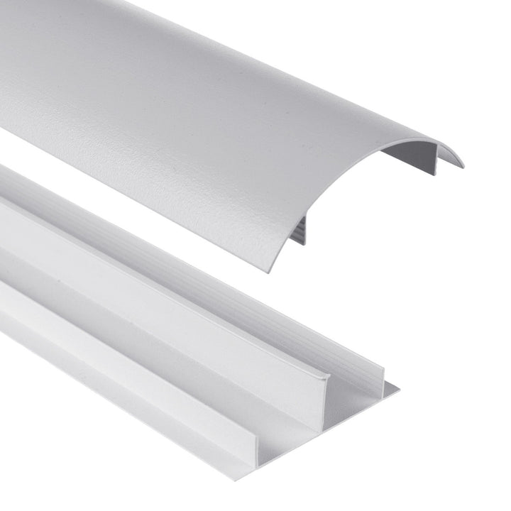 Maclean aluminum cable masking strip, 62x20x750mm, silver, MC-814 S