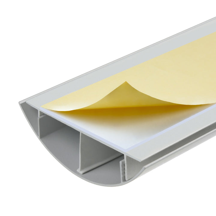 Maclean aluminum cable masking strip, 62x20x750mm, silver, MC-814 S