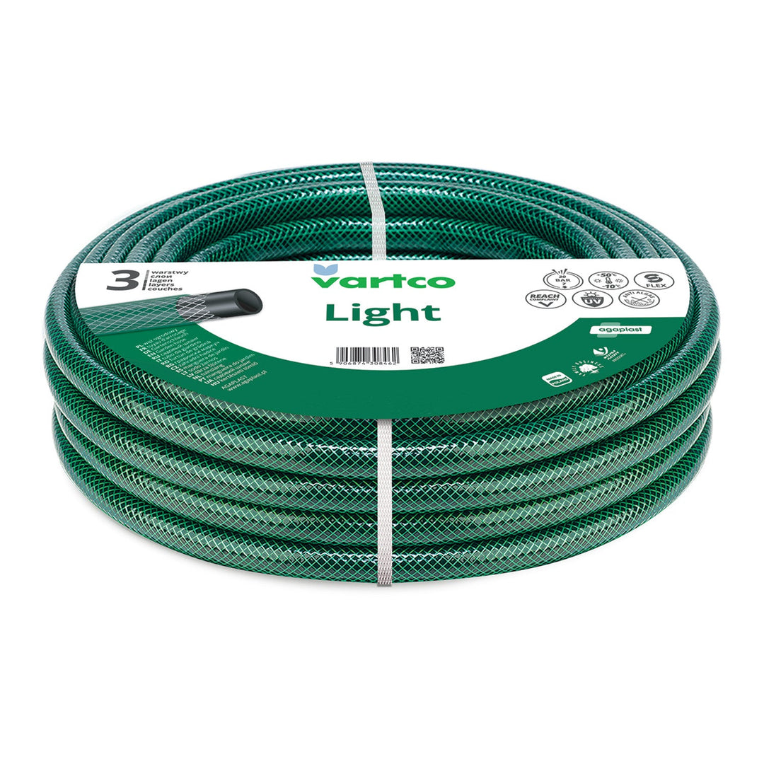 Vartco Light 1" 20m 3-ply 20 bar garden water hose