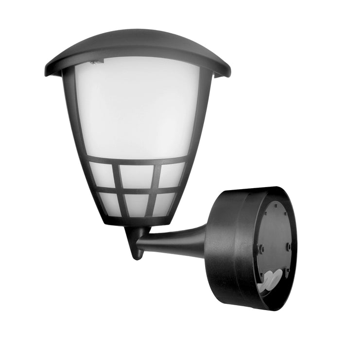 Wall lamp 1xE27 with sensor Maclean, infrared sensor, max load 60W, IP65, color gray, MCE518 GR + LED filament bulb E27, 11W 230V Maclean Energy MCE280 WW warm white 3000K 1500lm retro edison decorative A6