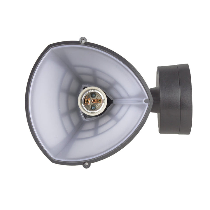 Wall lamp 1xE27 Maclean, max load 60W, IP65, grey color, MCE519 GR + LED filament bulb E27, 6W 230V Maclean Energy MCE267 WW warm white 3000K 720lm retro decorative edison