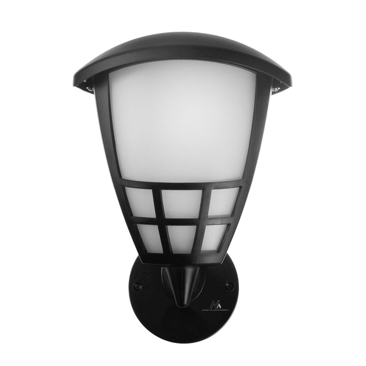 Wall lamp 1xE27 Maclean, max load 60W, IP65, black color, MCE519 B + LED filament bulb E27, 8W 230V Maclean Energy MCE268 WW warm white 3000K 1055lm retro decorative edison