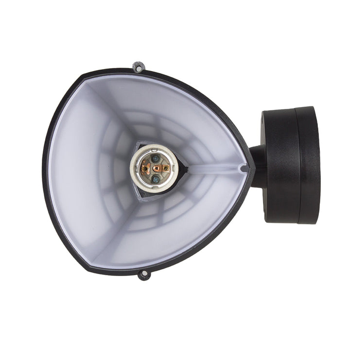 Wall lamp 1xE27 Maclean, max load 60W, IP65, black color, MCE519 B + LED filament bulb E27, 8W 230V Maclean Energy MCE268 WW warm white 3000K 1055lm retro decorative edison