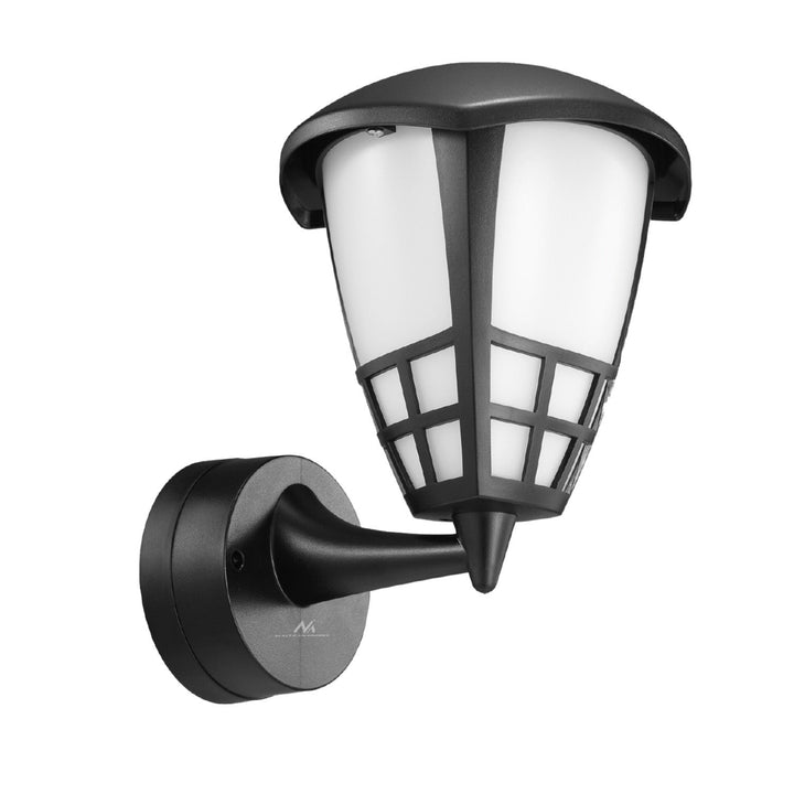 Wall lamp 1xE27 Maclean, max load 60W, IP65, black color, MCE519 B + LED filament bulb E27, 8W 230V Maclean Energy MCE268 WW warm white 3000K 1055lm retro decorative edison