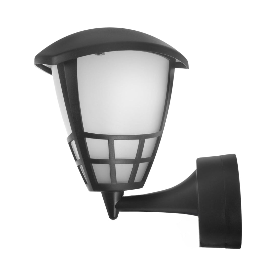Maclean MCE519 outdoor wall lamp 11W 1500lm, outdoor lamp, IP65 - waterproof, 1xE27 socket - maximum load: 60 W black + Maclean, Filament LED bulb E27, 4W, 230V, WW warm white 3000K, 470lm, Retro edison decorative A60, MCE266