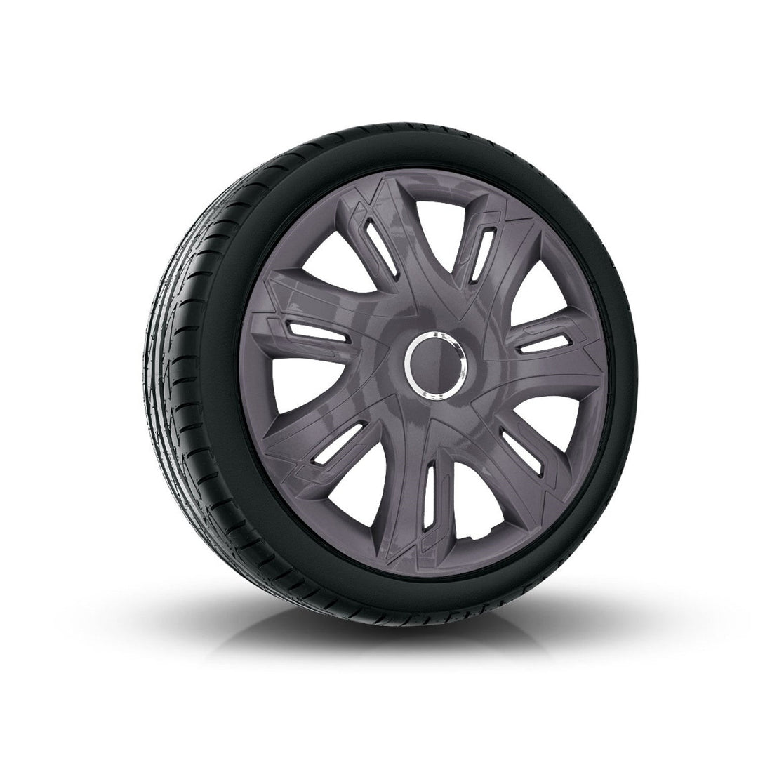 Universal hub cap 14'' NRM Supernova graphite 1 piece wheel trim