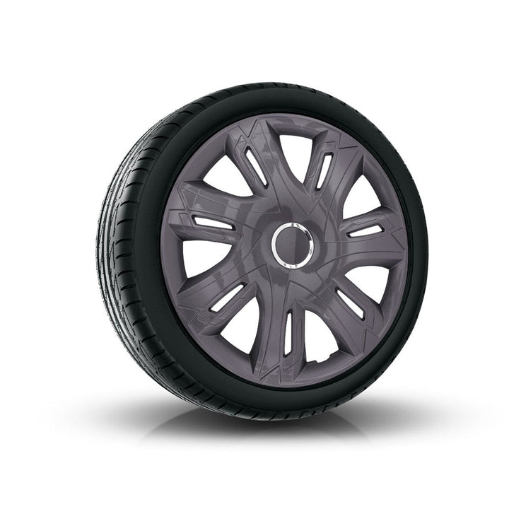 Universal hub cap 14'' NRM Supernova graphite 1 piece wheel trim