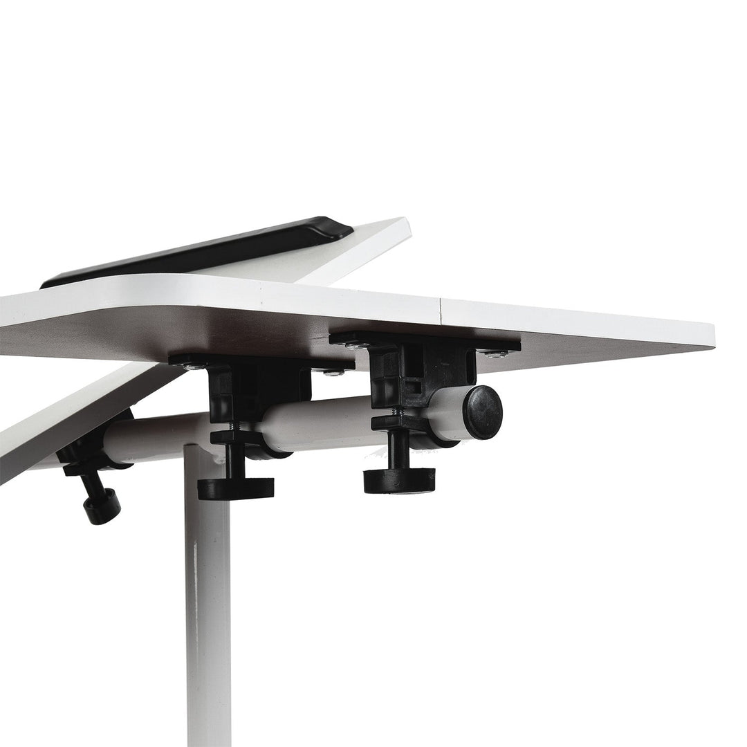 Maclean mobile desk/laptop stand, white, height adjustment 59-89cm, max. 30kg , MC-121 W