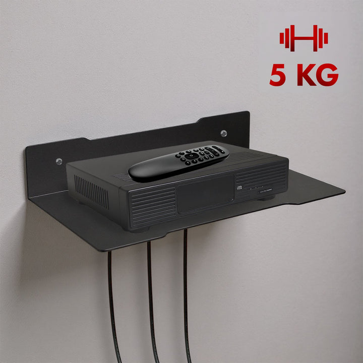 Maclean decoder wall shelf, single, max. 5kg, steel, MC-122