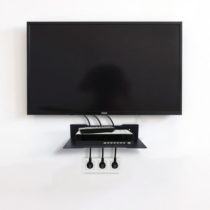 Maclean decoder wall shelf, single, max. 5kg, steel, MC-122