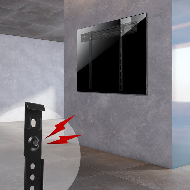 Maclean ultra flat wall mount for TV, 40-85", max VESA 600x400, load up to 80kg, MC-123