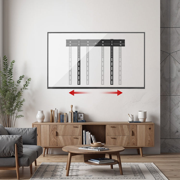 Maclean ultra flat wall mount for TV, 40-85", max VESA 600x400, load up to 80kg, MC-123