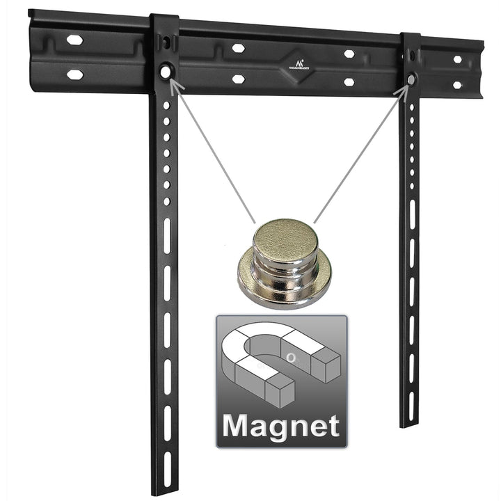 Maclean ultra flat wall mount for TV, 40-85", max VESA 600x400, load up to 80kg, MC-123