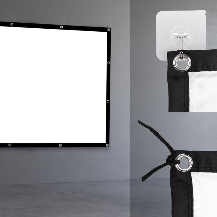 Maclean projection screen, 150", 300x220cm, 25mm 4:3 border, tension hooks, MC-168