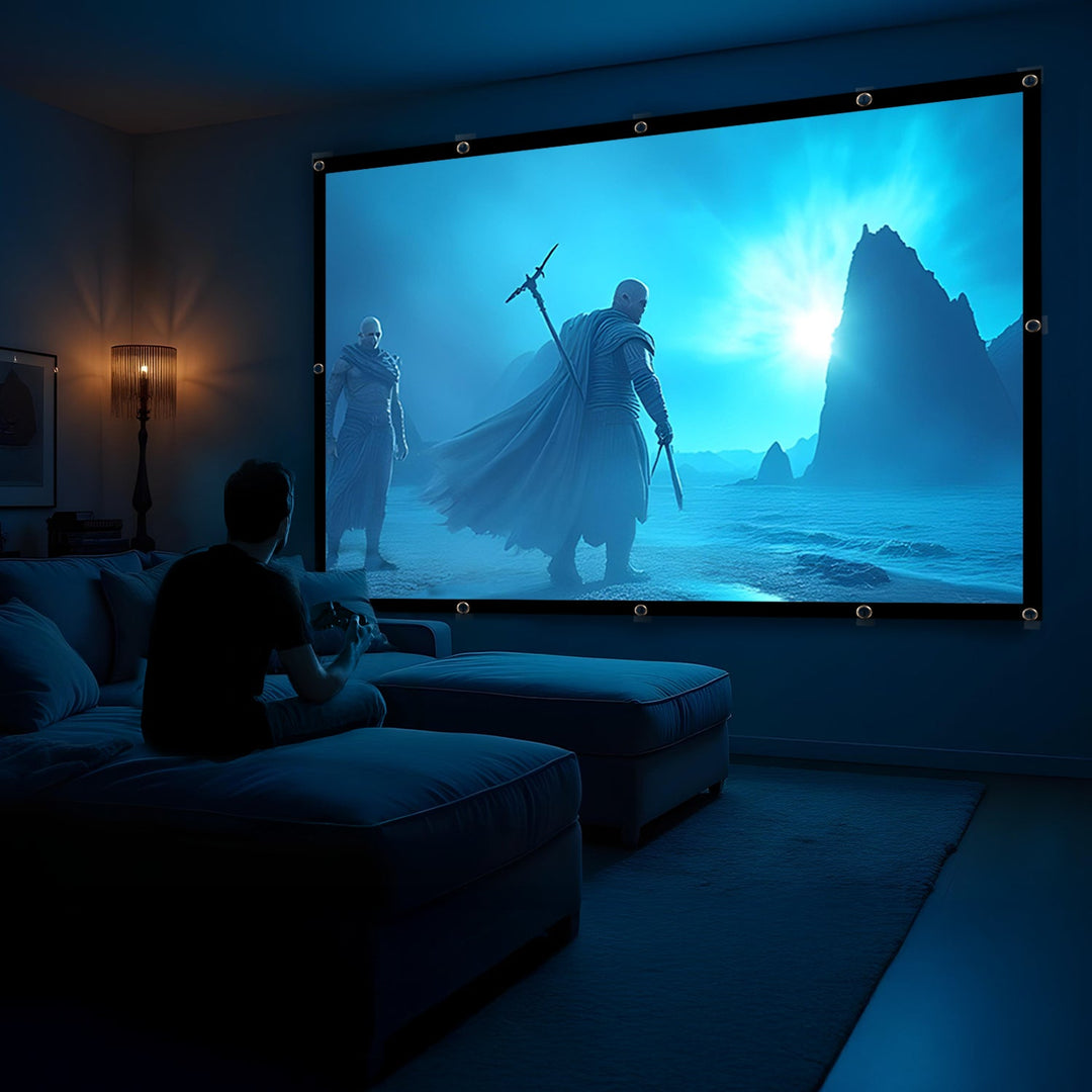 Maclean projection screen, 150", 300x220cm, 25mm 4:3 border, tension hooks, MC-168