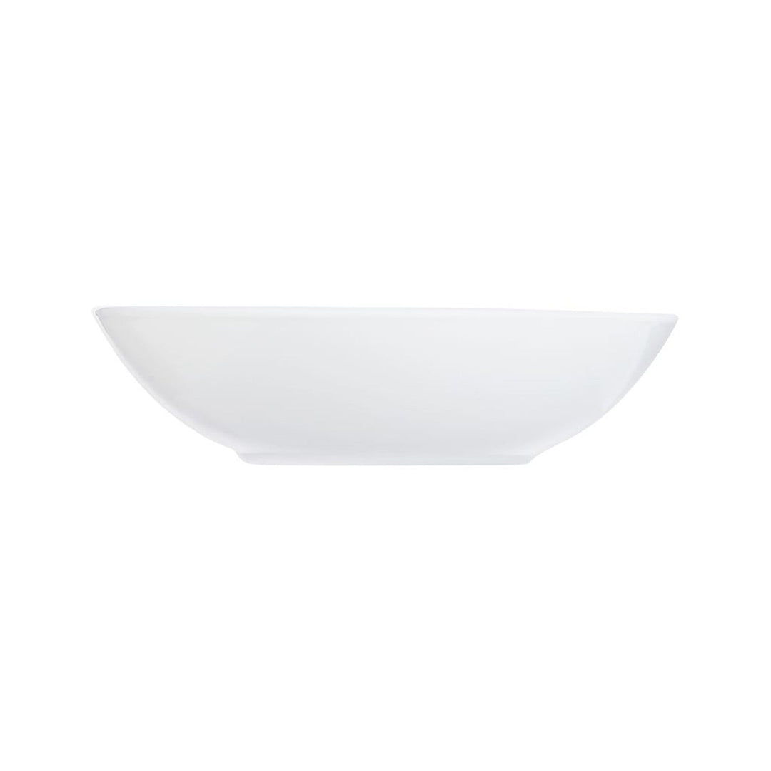 Luminarc Diwali Deep Plate – Round, White, 21 cm, Elegant and Durable Design