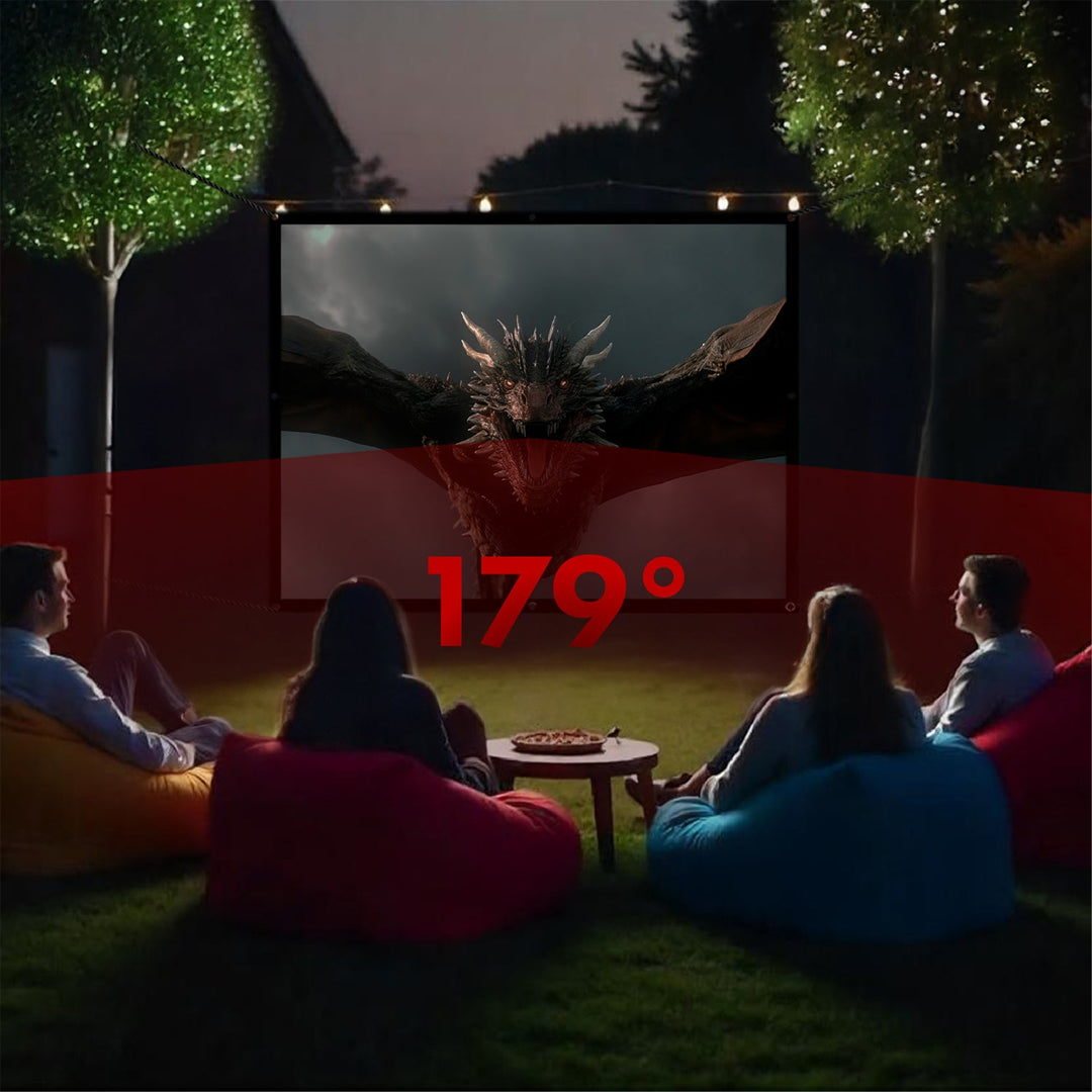 Maclean projection screen, 120", 240x180cm, 25mm 4:3 border, tension hooks, MC-169