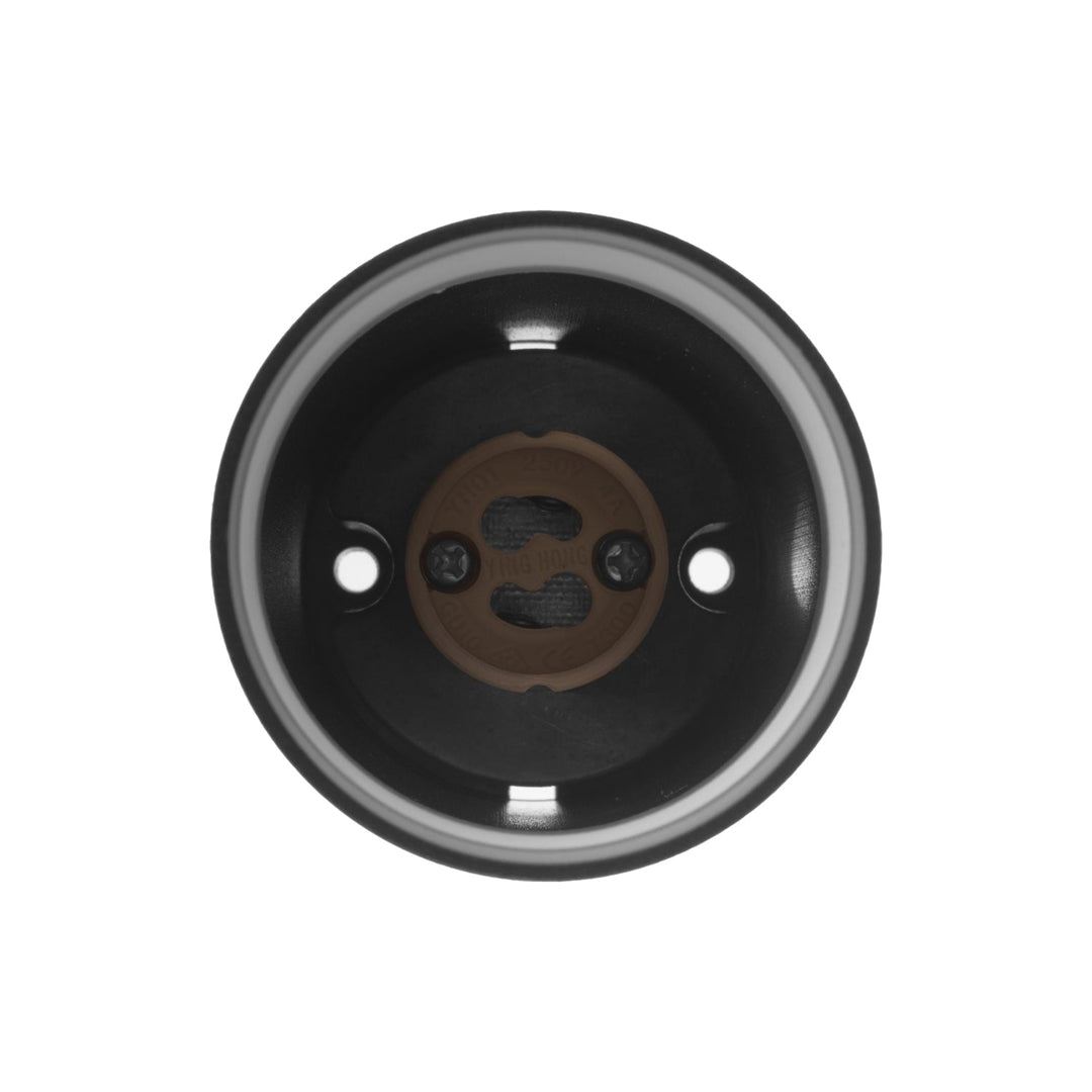 Maclean surface-mounted luminaire / tube, spot, round, aluminum, GU10, 55x130mm, black color, MCE360 B+LED bulb GU10 7W Maclean Energy MCE437 WW warm white 3000K, 220-240V~, 50/60Hz,