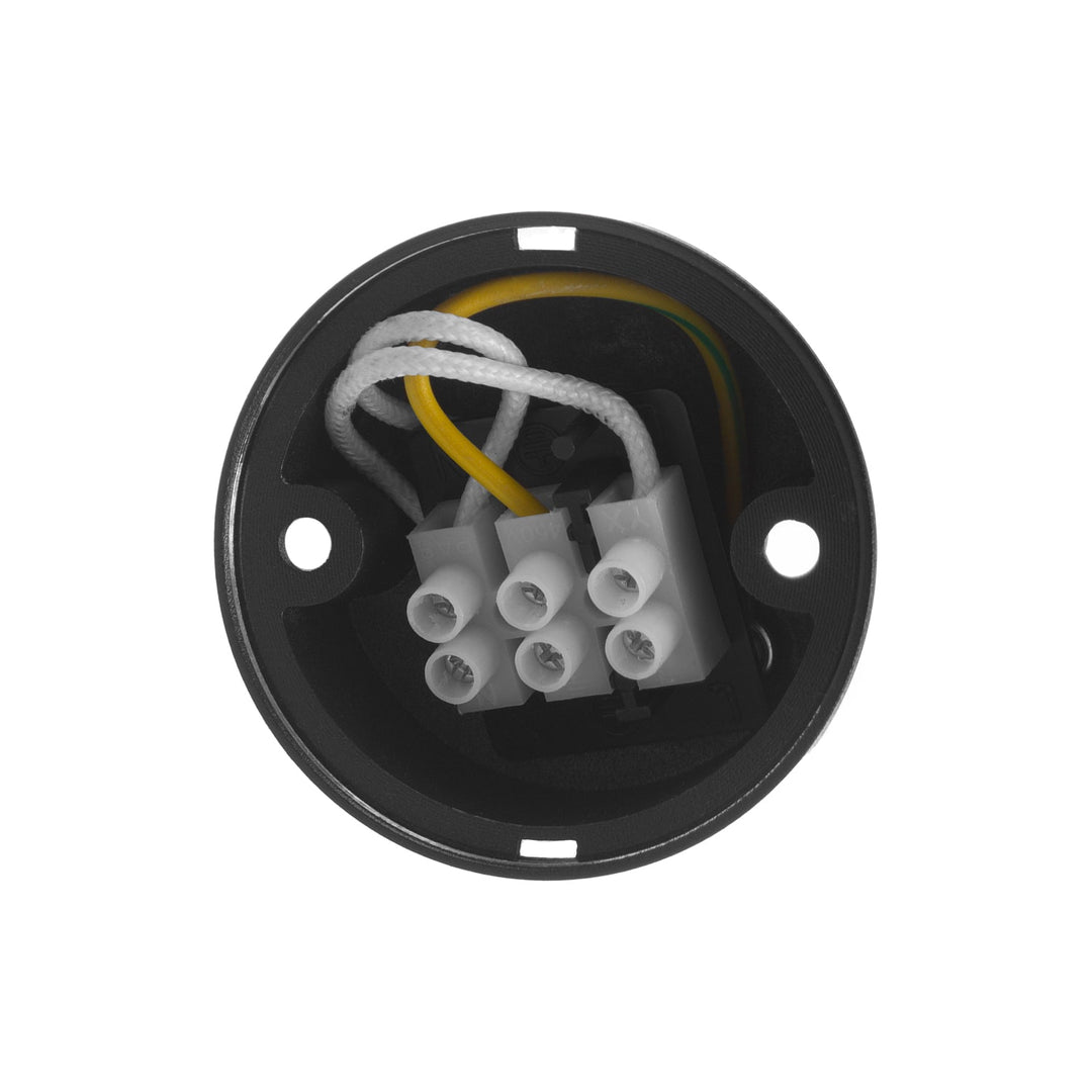 Maclean surface-mounted luminaire / tube, spot, round, aluminum, GU10, 55x130mm, black color, MCE360 B 3pcs + LED bulb GU10 7W Maclean Energy MCE437 WW warm white 3000K, 220-240V~, 50/60Hz, 3pcs