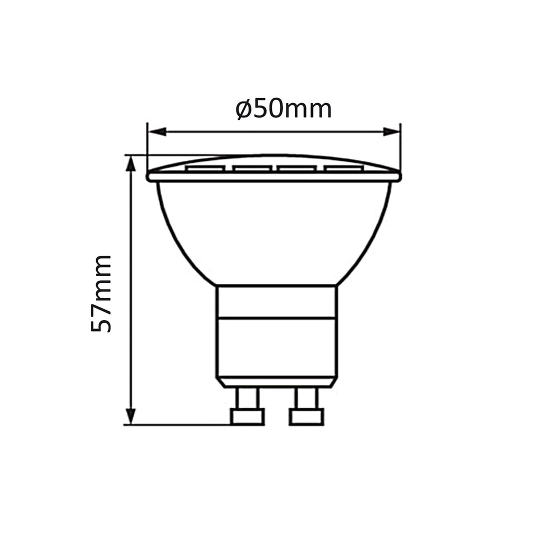 Maclean surface mount / tube luminaire, spot, round, aluminum, GU10, 55x130mm, white, MCE361 W+LED bulb GU10 7W Maclean Energy MCE437 WW warm white 3000K, 220-240V~, 50/60Hz, 490 lumens