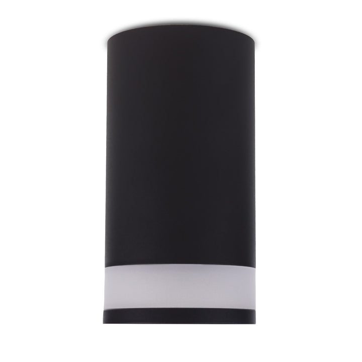 Maclean surface-mounted luminaire / tube, spot, round, aluminum, GU10, 55x130mm, black color, MCE361 B + LED bulb GU10 7W Maclean Energy MCE437 WW warm white 3000K, 220-240V~, 50/60Hz, 490 lm