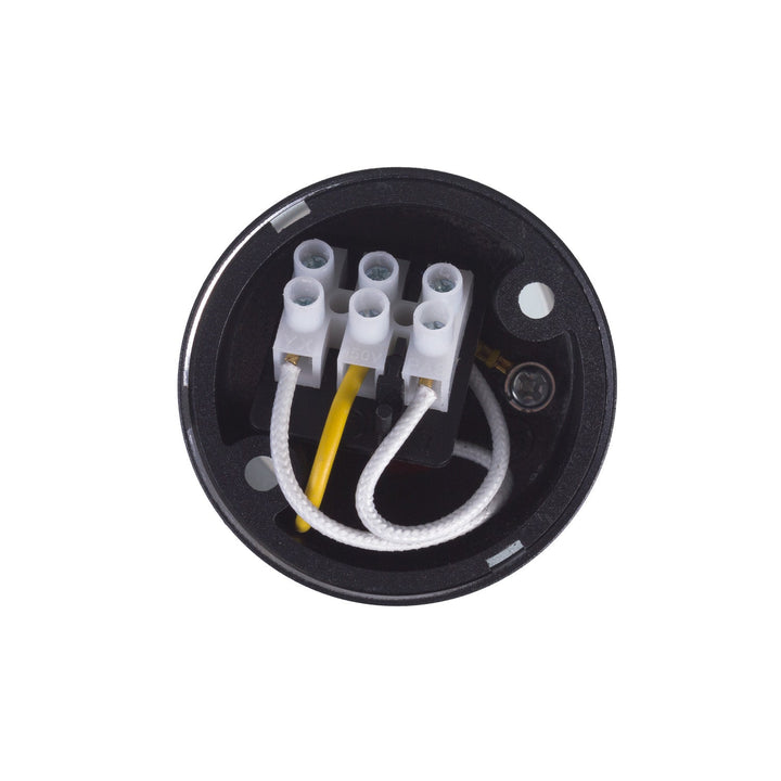 Maclean surface-mounted luminaire / tube, spot, round, aluminum, GU10, 55x130mm, black color, MCE361 B + LED bulb GU10 7W Maclean Energy MCE437 WW warm white 3000K, 220-240V~, 50/60Hz, 490 lm