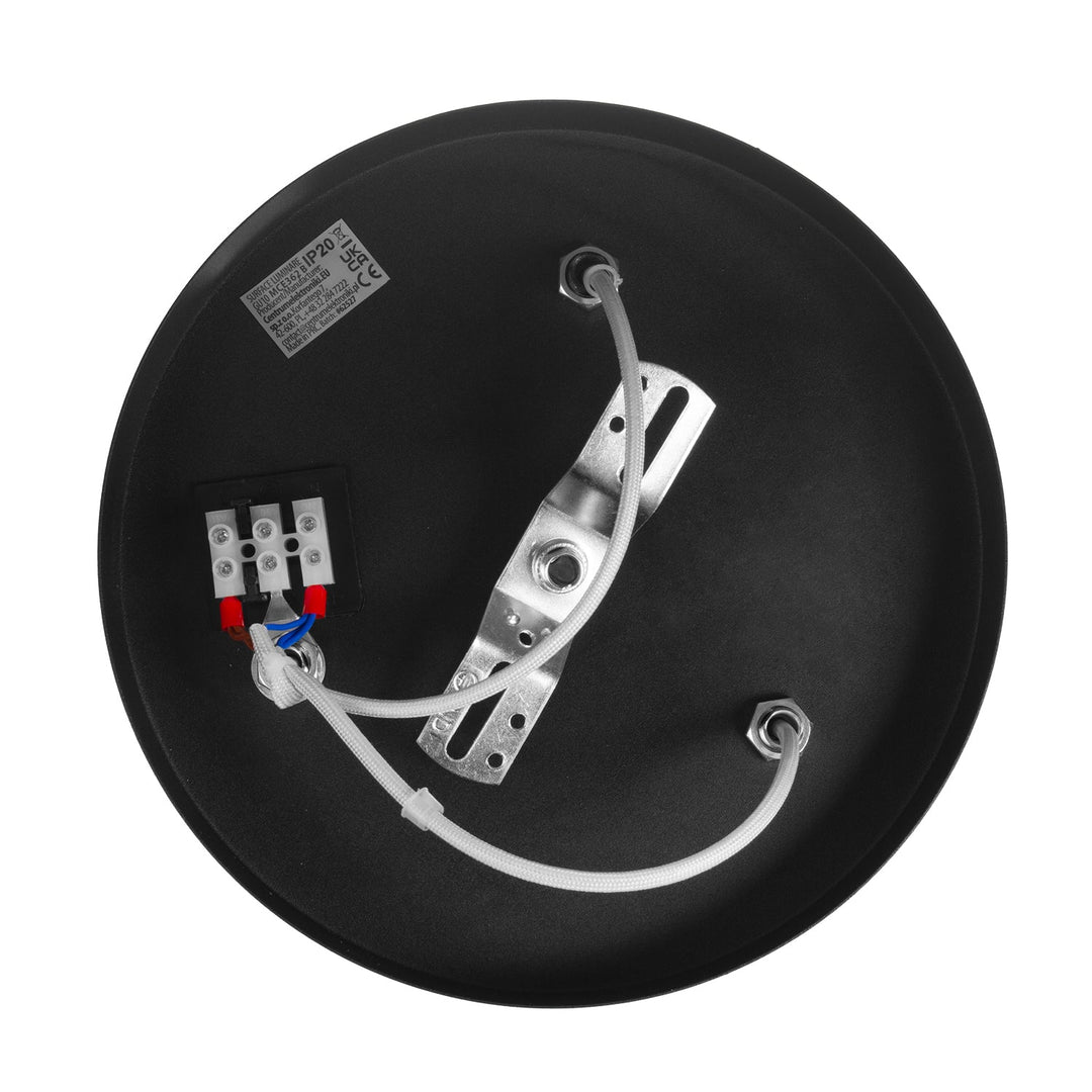 Maclean ceiling lamp, spot, movable, aluminum, 3xGU10, 55x90mm, matte black color, MCE362 B + LED bulb GU10 7W Maclean Energy MCE437 WW warm white 3000K, 220-240V~, 50/60Hz 3pcs