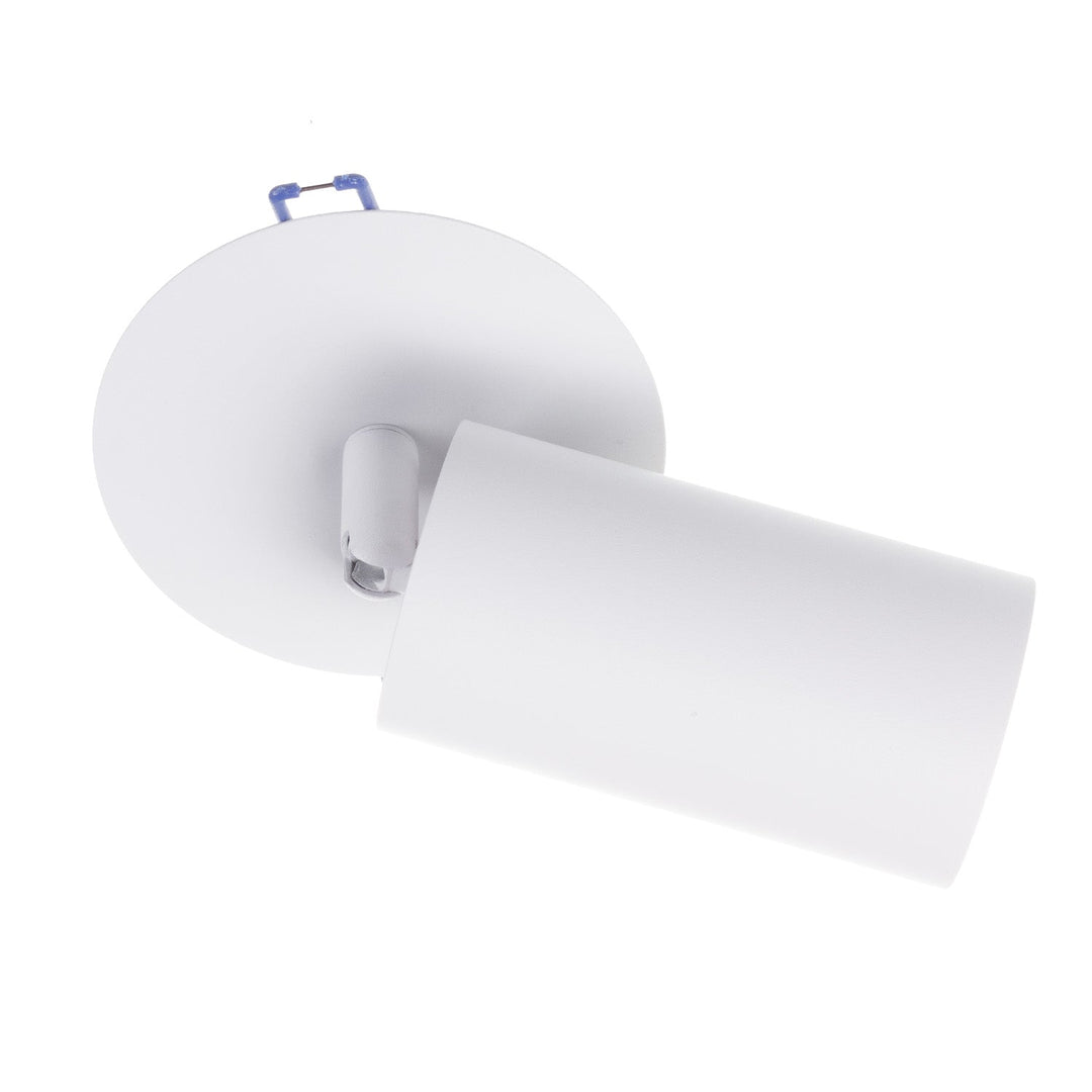 Maclean flush mount / tube luminaire, spot, round, aluminum, GU10, 55x130mm, white color, MCE364 W 3pcs+LED bulb GU10 7W Maclean Energy MCE437 WW warm white 3000K, 220-240V~, 50/60Hz 3pcs