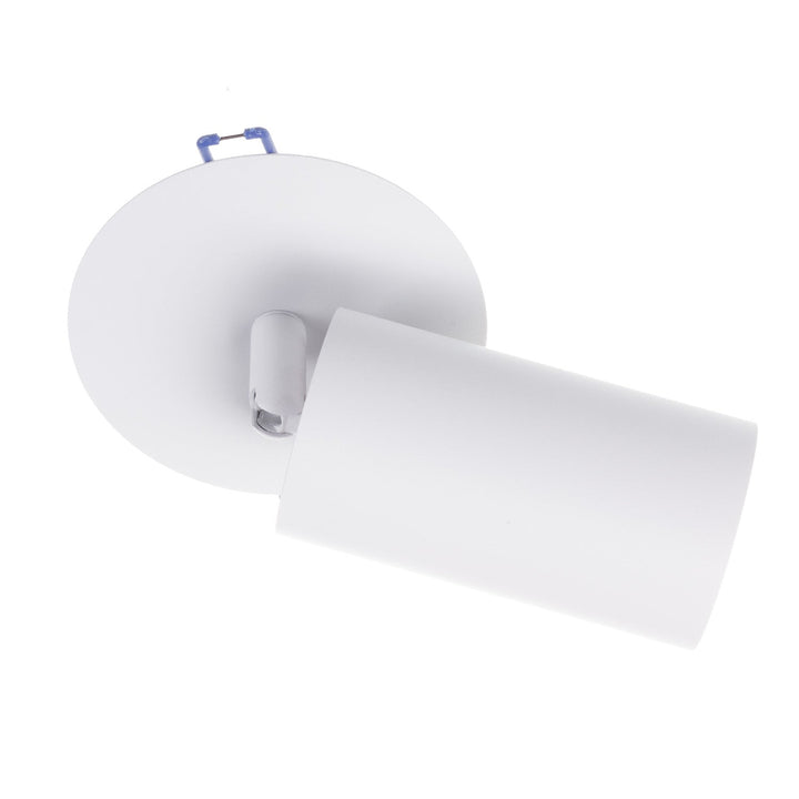 Maclean flush mount / tube luminaire, spot, round, aluminum, GU10, 55x130mm, white color, MCE364 W 3pcs+LED bulb GU10 7W Maclean Energy MCE437 WW warm white 3000K, 220-240V~, 50/60Hz 3pcs
